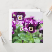 Muttertag Karte (Vorderseite/Rückseite Beispiel)