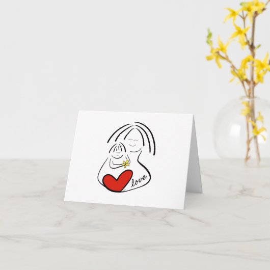 Muttertag Karte (Gelbe Blume)