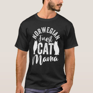 Muttertag Katze Mama Katze Norwegische Waldkatze M T-Shirt