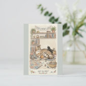 Muttertag Katze und Kätzchen Postkarte (Stehend Vorderseite)