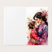 Muttertag Kimono Kunst mit floraler Embrace (Außenseite Aufgefaltet)