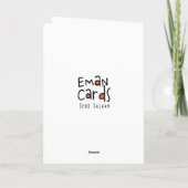 Muttertag - Kinderkunst Karte (Rückseite)