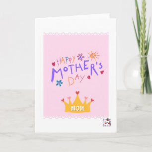 Muttertag - Kinderkunst Karte