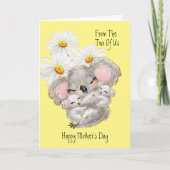 Muttertag Koalas Grußkarte Karte (Vorderseite)