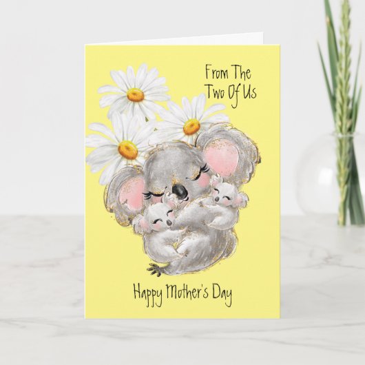 Muttertag Koalas Grußkarte Karte (Vorderseite)