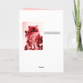 MUTTERTAG KÜCHE MIT ROTE ROSEN KARTE (Rückseite)