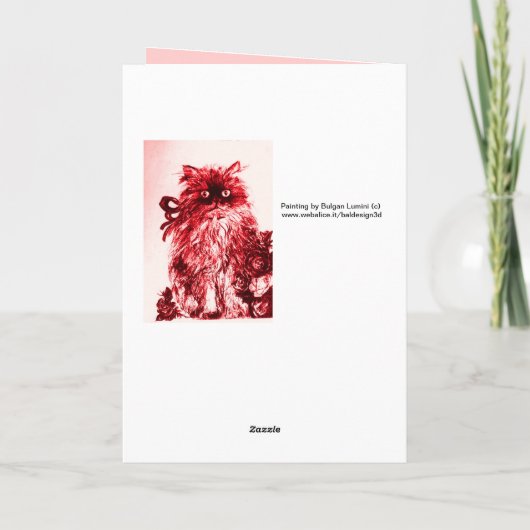 MUTTERTAG KÜCHE MIT ROTE ROSEN KARTE (Rückseite)