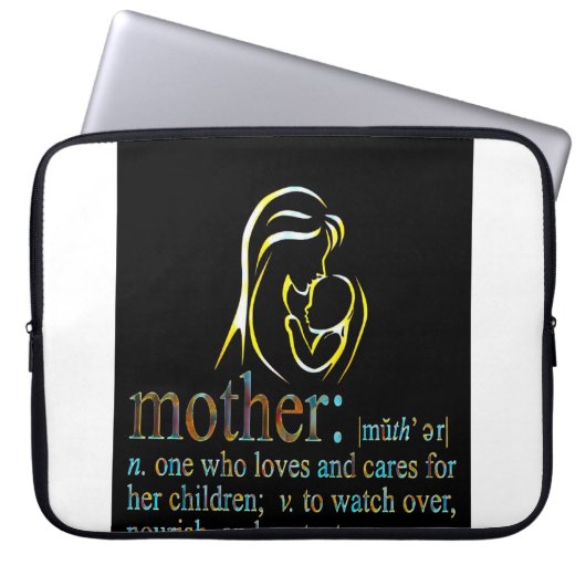 Muttertag laptopschutzhülle (Vorderseite)