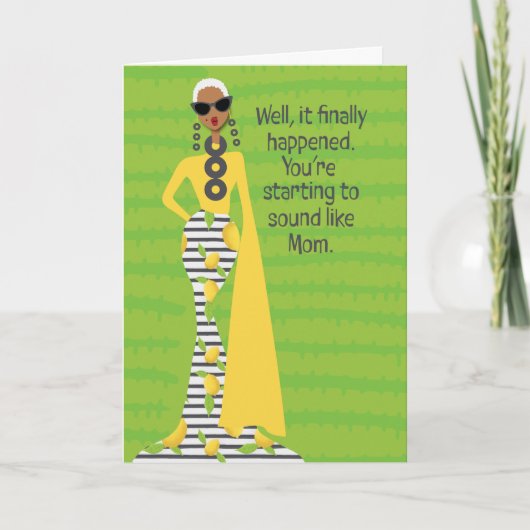 Muttertag - laut wie Mama Dankeskarte (Vorderseite)