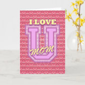 Muttertag: Liebe Mama Karte (Gelbe Blume)