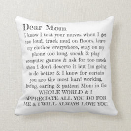 Muttertag Liebe Mama Typografie Letter Pillow Kissen