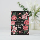 Muttertag Liebe Postkarte (Stehend Vorderseite)