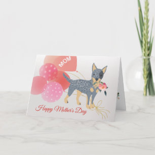 Muttertag Liebe von deinem Australian Cattle Dog Karte