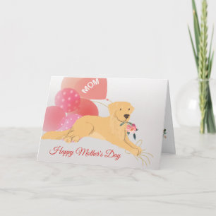 Muttertag Liebe von deinem Golden Retriever Hund Karte