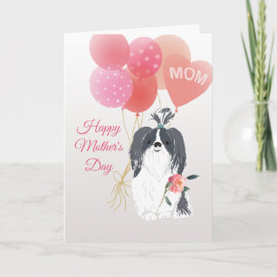 Muttertag Liebe von deinem grauen Shih Tzu Hund Karte