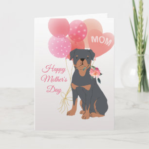 Muttertag Liebe von deinem Rottweiler-Hund Karte