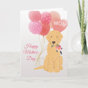 Muttertag Liebe von Goldendoodle Hund Karte