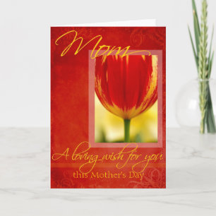 Muttertag Liebe Wünsche für Sie Tulip Design Karte