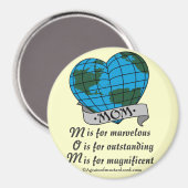 Muttertag Magnet (Vorderseite/Rückseite)