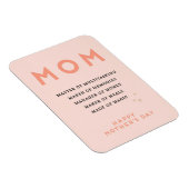 Muttertag MAMA Akronym niedliche lustige Karte Magnet (Rechte Seite)
