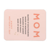 Muttertag MAMA Akronym niedliche lustige Karte Magnet (Horizontal)