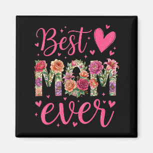 Muttertag Mama Blumen Tochter Frauen Mutter Kinder Magnet