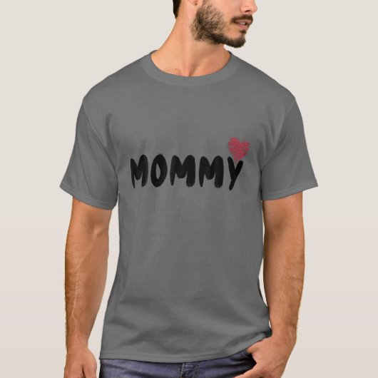 Muttertag, Mama, Herz, T-Shirt (Vorderseite)
