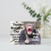 Muttertag, Mama! Postkarte (Stehend Vorderseite)