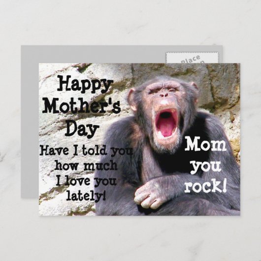 Muttertag, Mama! Postkarte (Vorne/Hinten)