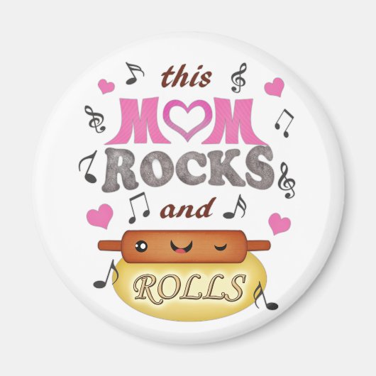 Muttertag / Mama Rock & Bake Magnet (Vorne)