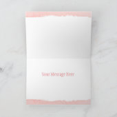 Muttertag Mama Rosa Aquarell Blumengrüße Karte (Innenseite)