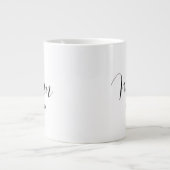 Muttertag Mama Schrift Modern Jumbo-Tasse (Vorderseite)