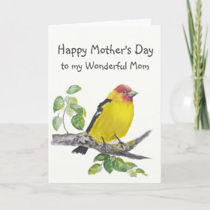Muttertag Mama Westlicher Tangaren-Vogel Karte