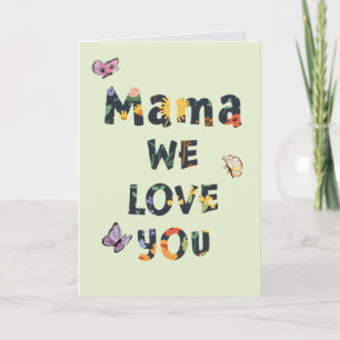 Muttertag Mama Wir Liebe dich Karte
