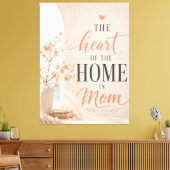 Muttertag Mama Zitat Florale Leinwand Wandkunst (Insitu (Wohnzimmer))