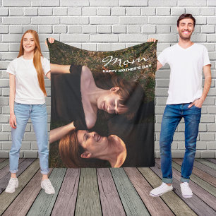 Muttertag Mein bester Freund, individuelles Foto Fleecedecke