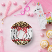 Muttertag Messy Hair Baseball Pappteller (Party)