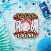 Muttertag Messy Hair Baseball Pappteller (Party)