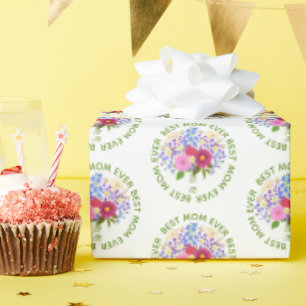 Muttertag mit Blumenstrauss Geschenkpapier