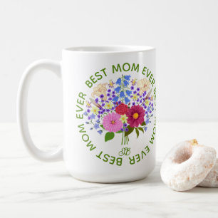 Muttertag mit Blumenstrauss Large Mug Kaffeetasse