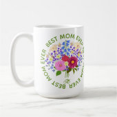 Muttertag mit Blumenstrauss Large Mug Kaffeetasse (Links)