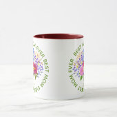 Muttertag mit Blumenstrauss Tasse (Zentrum)