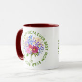 Muttertag mit Blumenstrauss Tasse (Vorderseite Links)