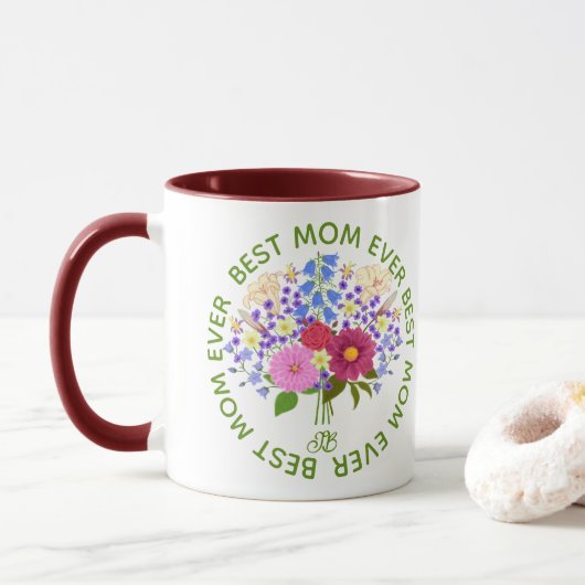 Muttertag mit Blumenstrauss Tasse (Mit Donut)