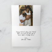 Muttertag mit Fuß und Blume Feiertagskarte (Innenseite)