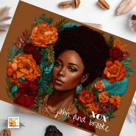 Muttertag mit Fuß und Blume Feiertagskarte