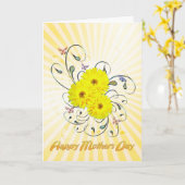 Muttertag mit gelben Blumen Karte (Gelbe Blume)