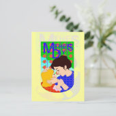 Muttertag mit Kind Postkarte (Stehend Vorderseite)