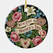 Muttertag mit Liebe Keramik Ornament (Hinten)