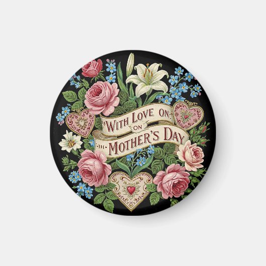 Muttertag mit Liebe Magnet (Vorne)